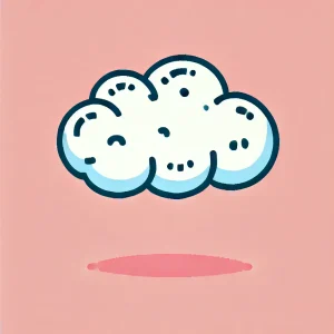 fluffy cloud drawing