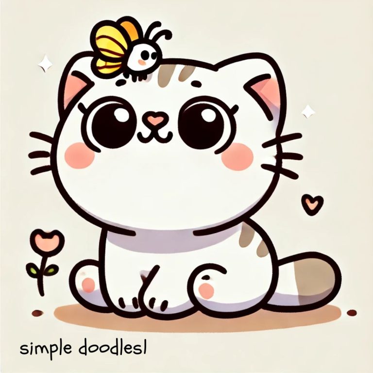 10  Easy Cat Drawings: Simple and Fun Sketches for Cat Lovers 🐱 Easy