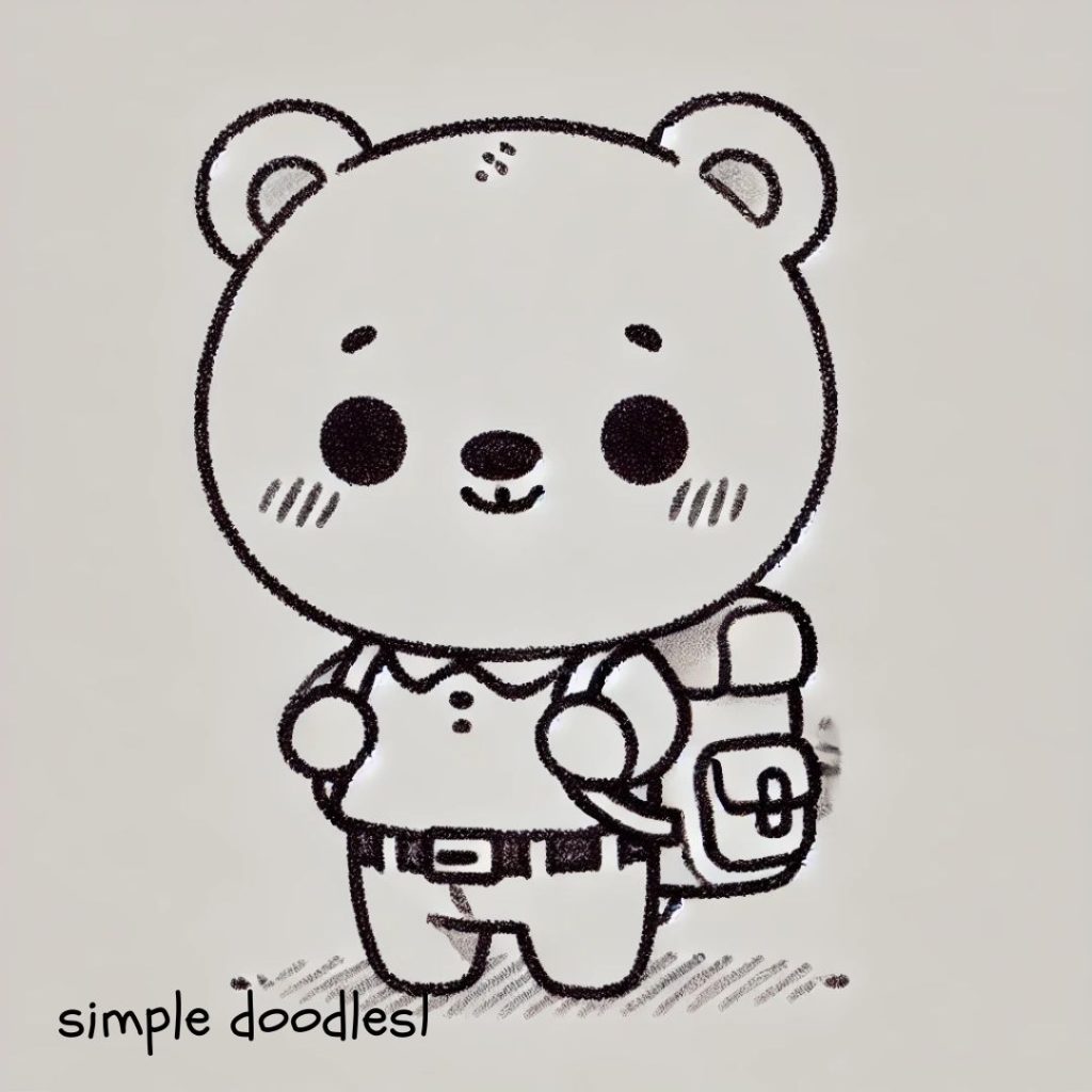 15 Simple Bear Doodles: Easy and Fun Drawing Ideas 🐻 ️ Easy Doodles
