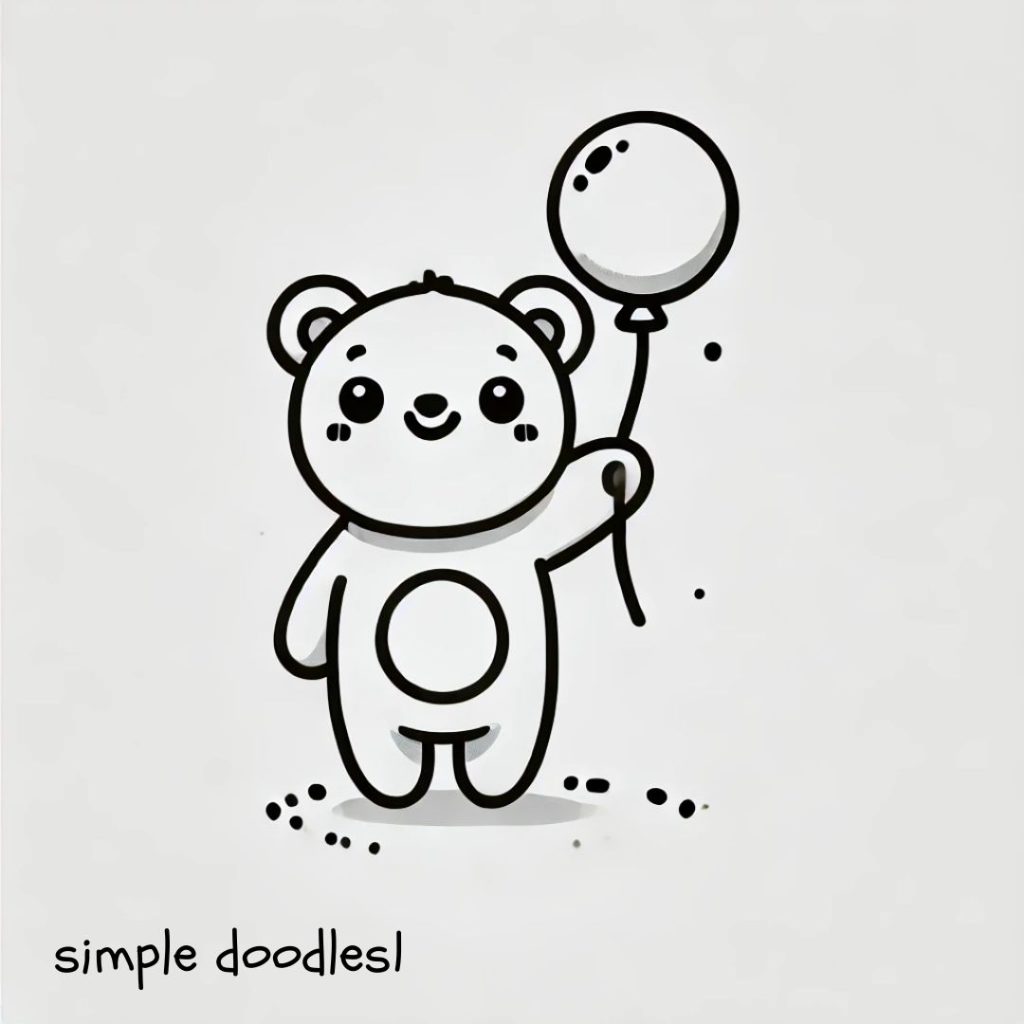 15 Simple Bear Doodles: Easy and Fun Drawing Ideas 🐻 ️ Easy Doodles
