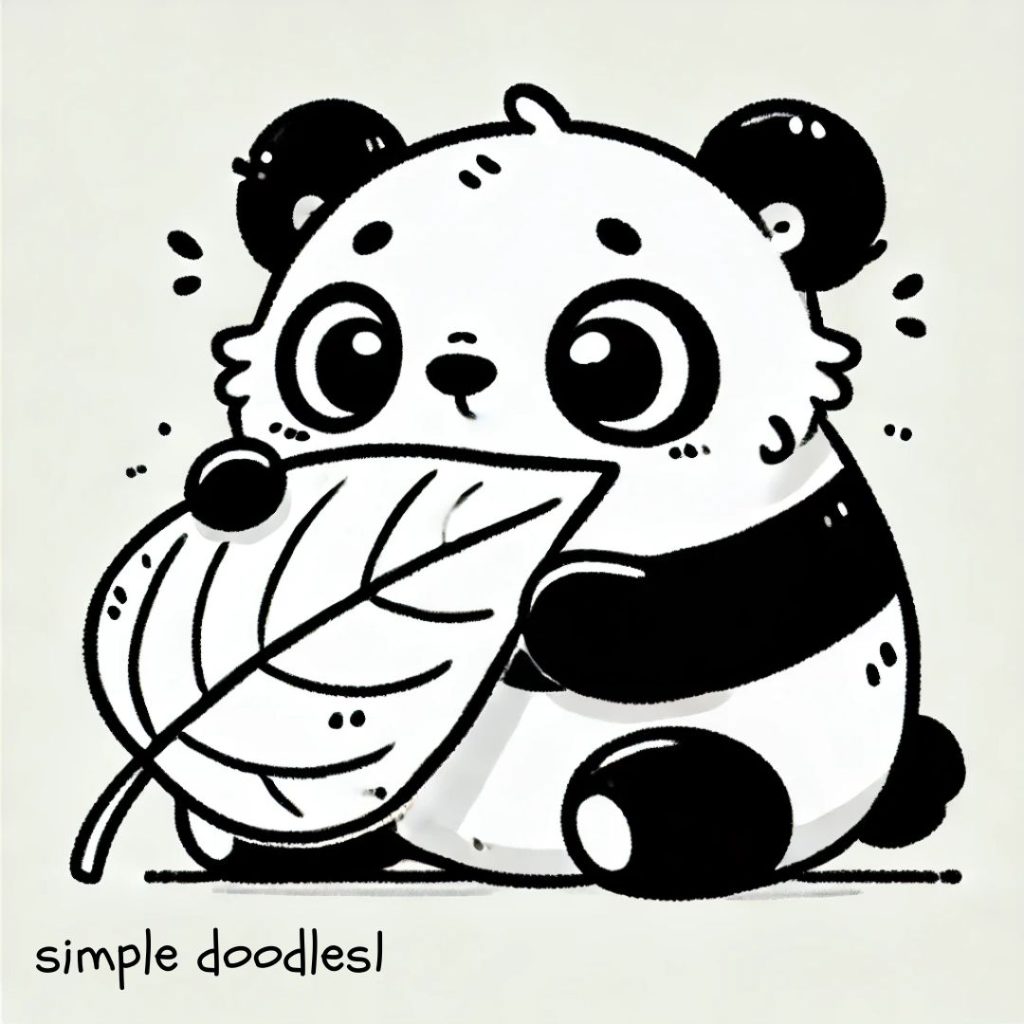 12 Simple Panda Doodles 🐼 : Easy and Adorable Drawings for Beginners ...