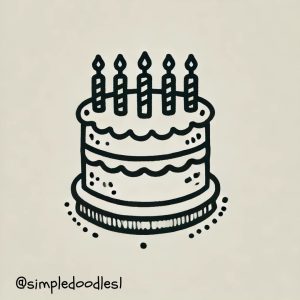 10+ Easy Cake Doodles: Sweet and Simple Drawing Ideas! - Easy Doodles