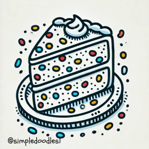 10+ Easy Cake Doodles: Sweet and Simple Drawing Ideas! - Easy Doodles